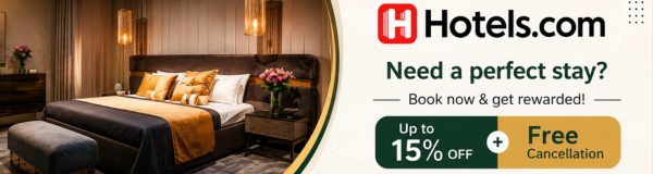 Hotels.com — need a perfect stay? Up to 15% off